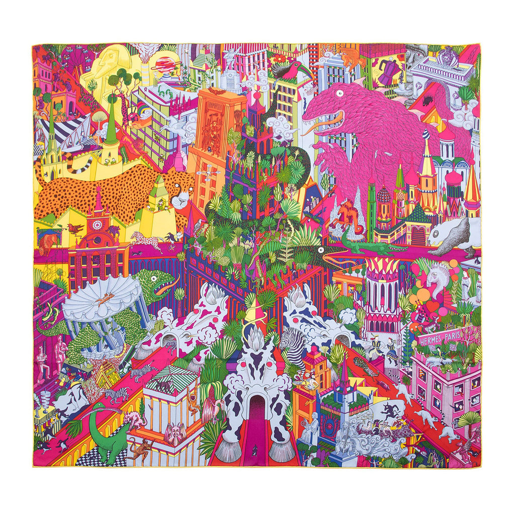 Hermes Silk Animapolis 90cm Scarf - FINAL SALE