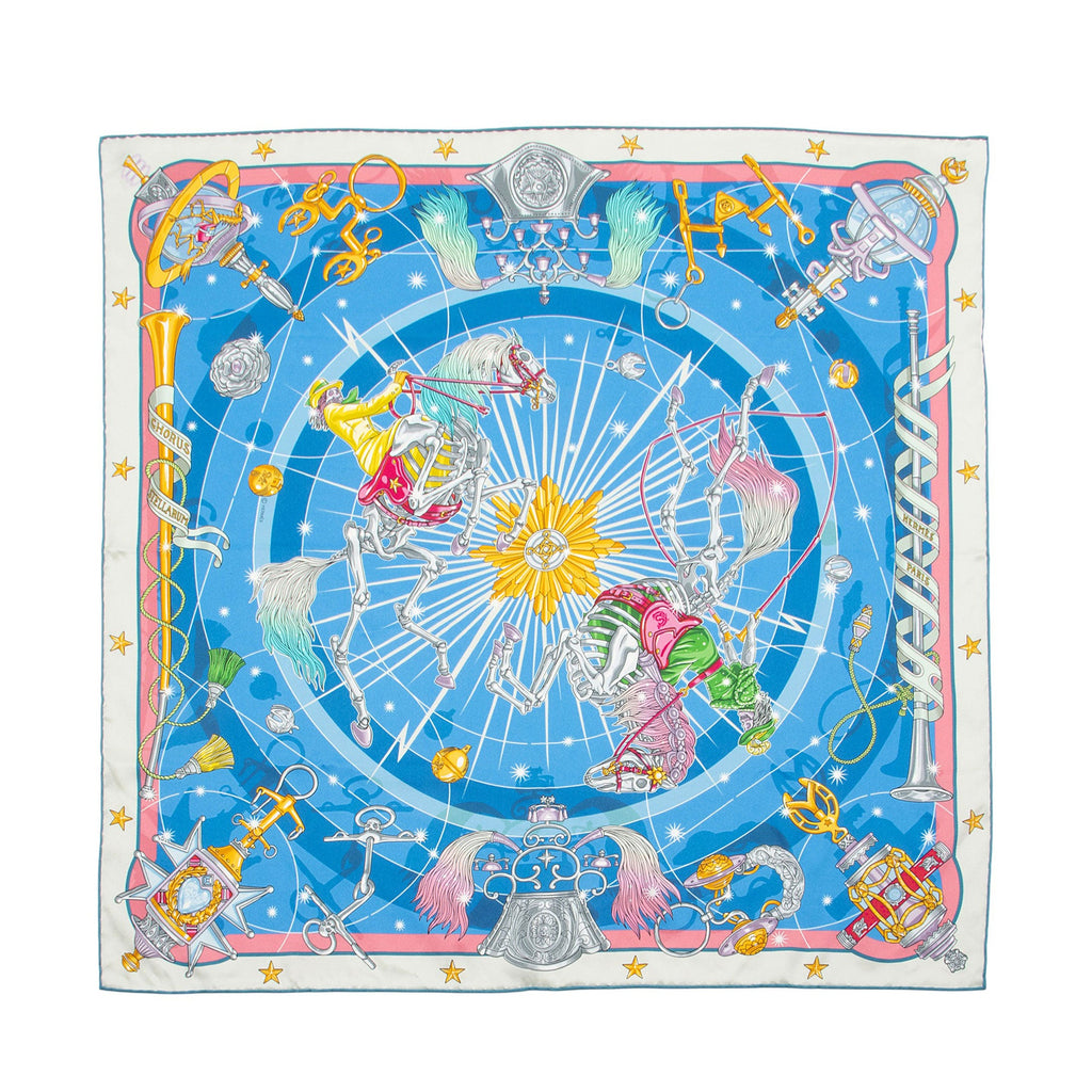 Hermes Silk Chorus Stellarum 70cm Scarf