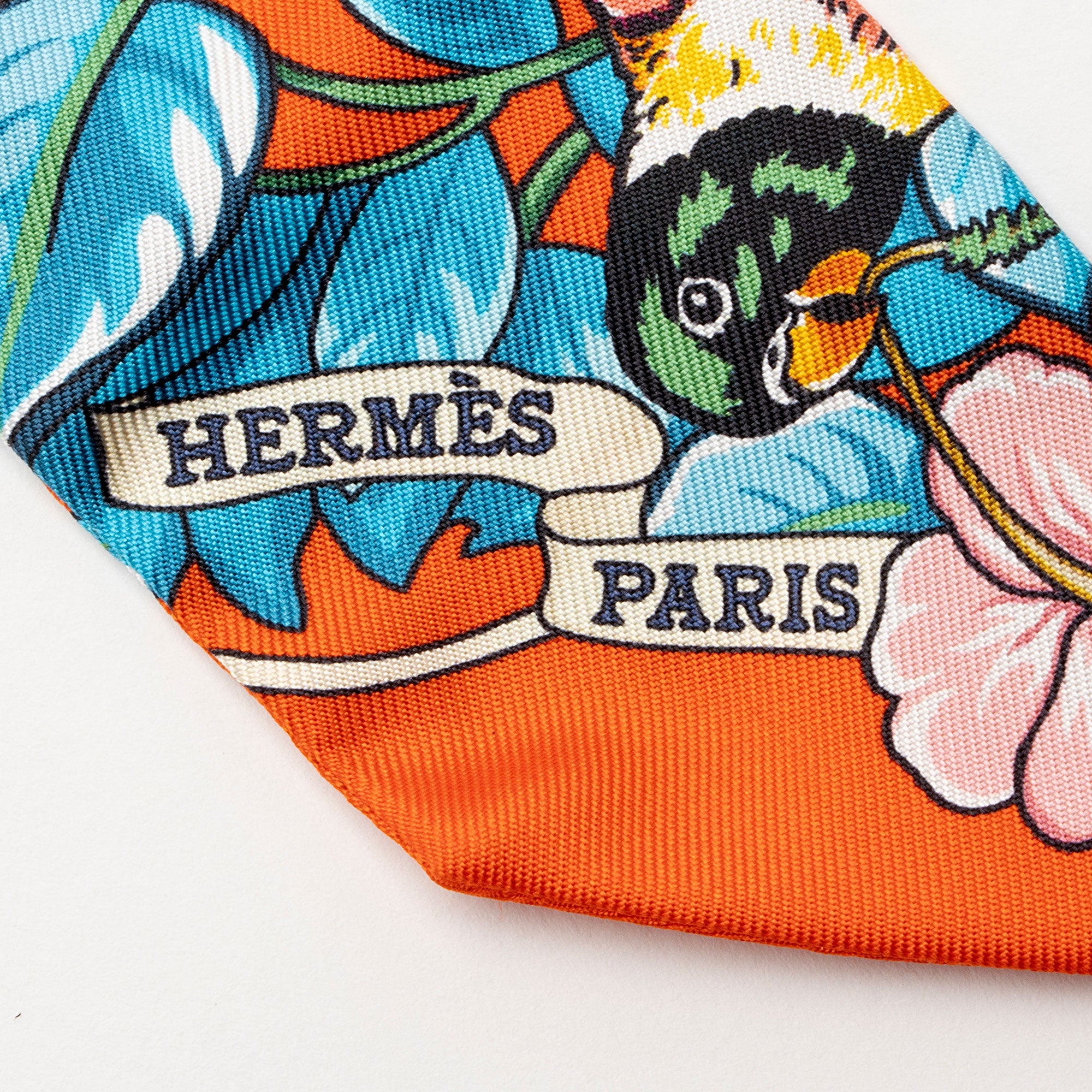 Hermes Silk Jungle Love Twilly Scarf