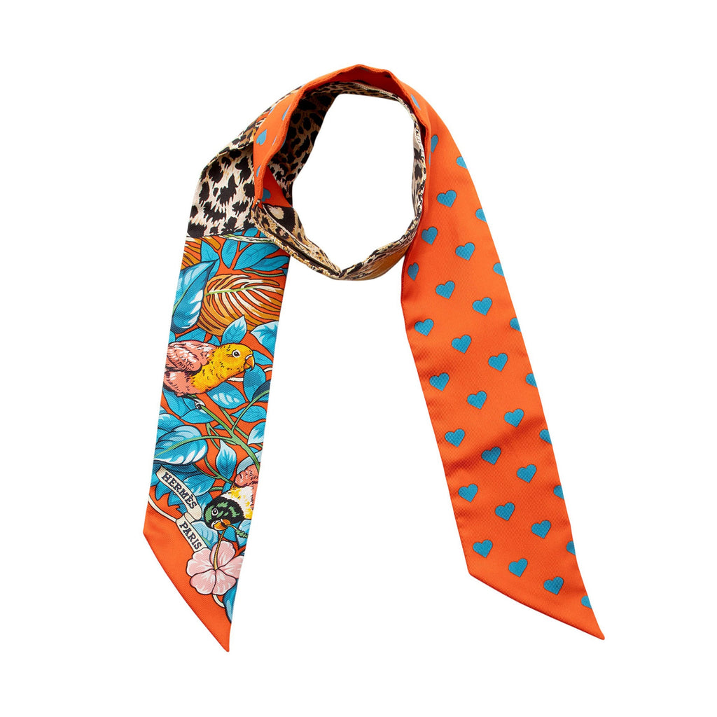 Hermes Silk Jungle Love Twilly Scarf