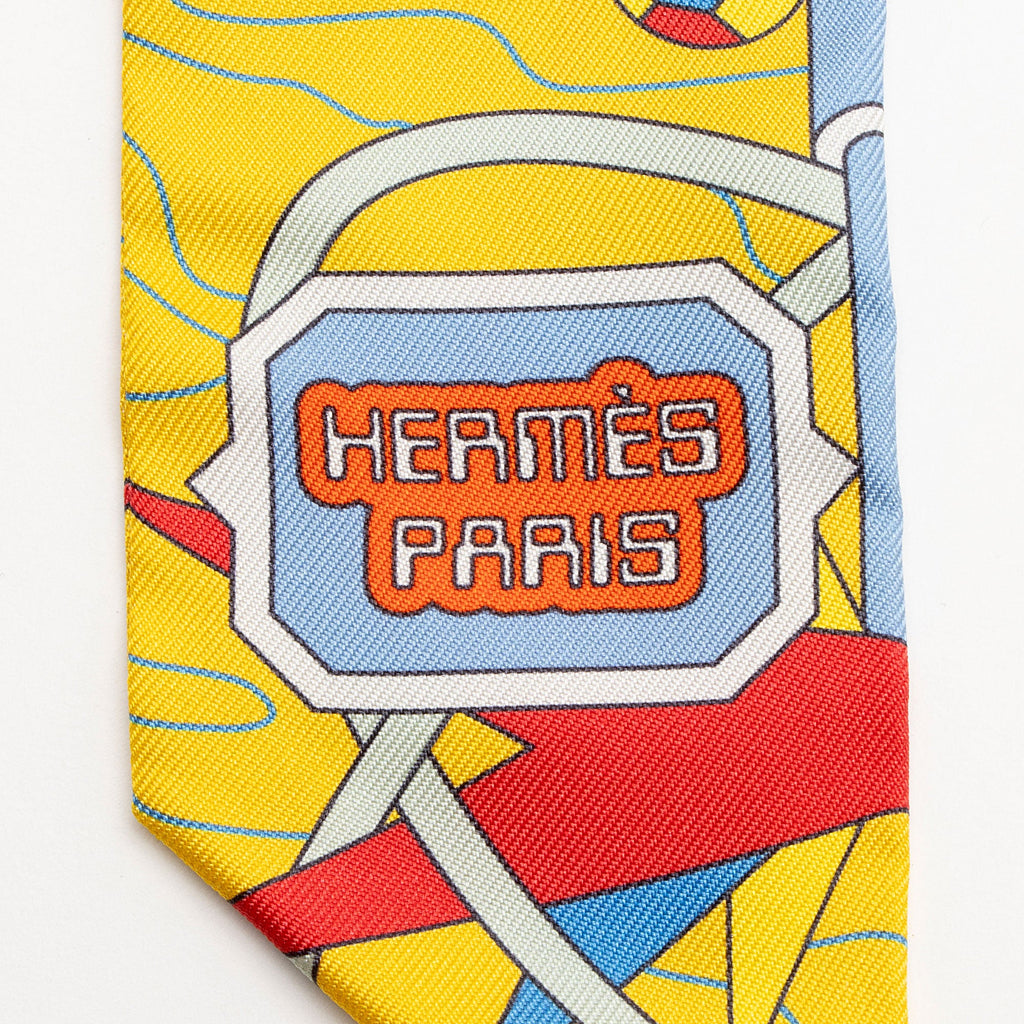 Hermes Silk Odyssey Twilly Scarf