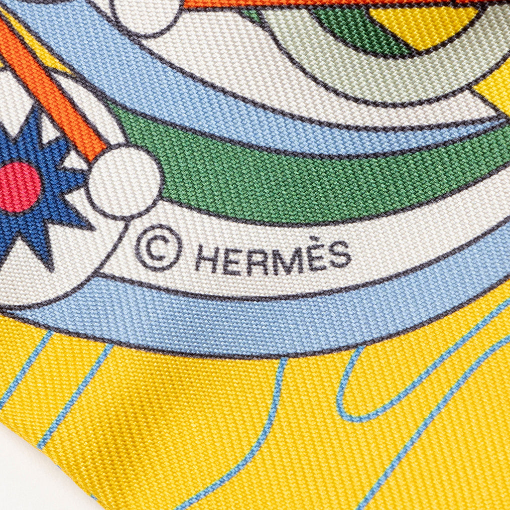 Hermes Silk Odyssey Twilly Scarf