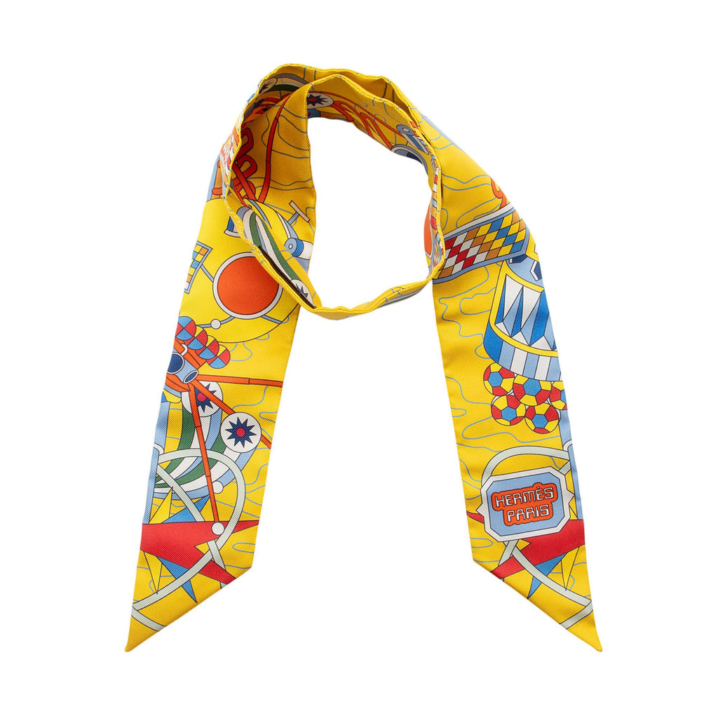 Hermes Silk Odyssey Twilly Scarf