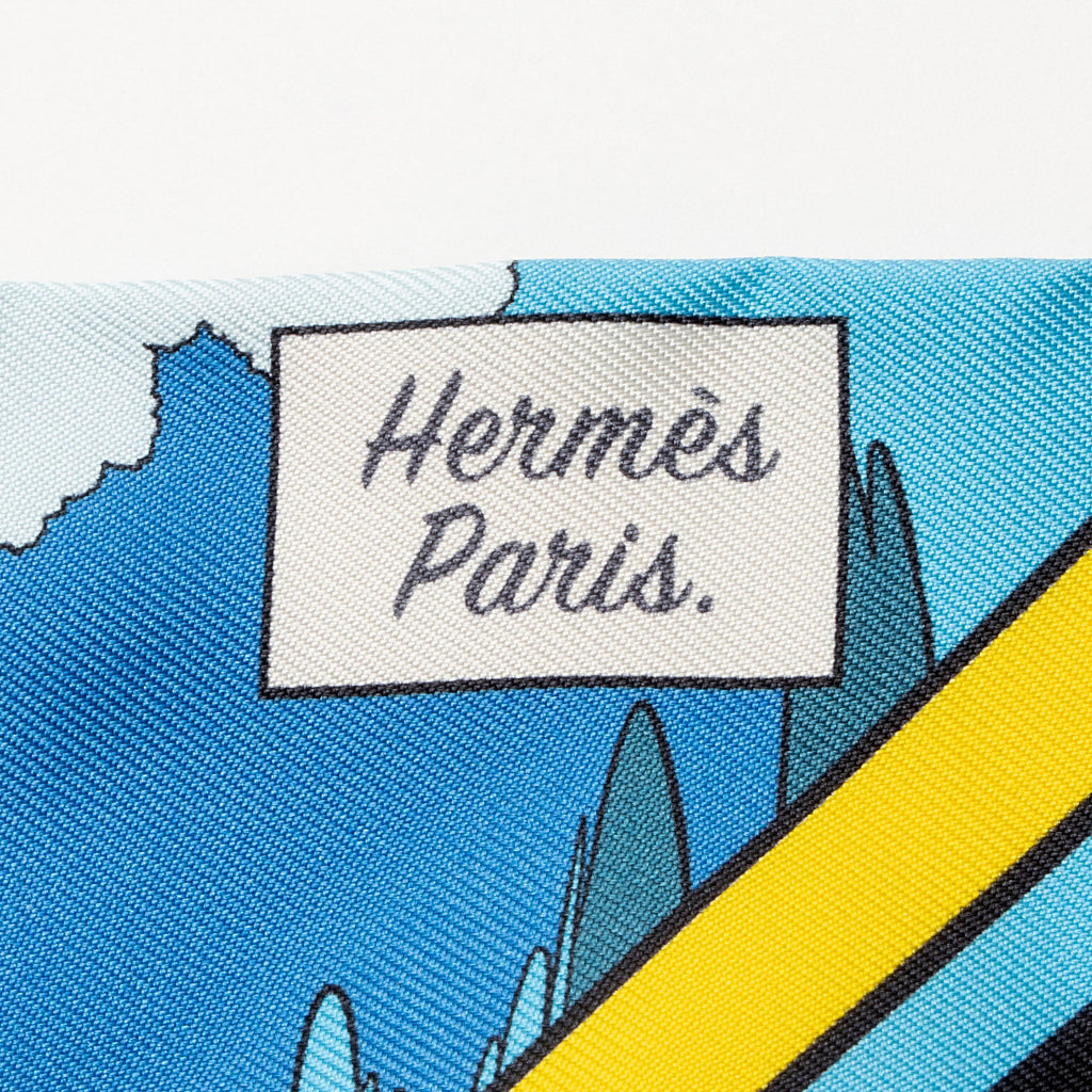 Hermes Silk WOW Comic Twilly Scarf