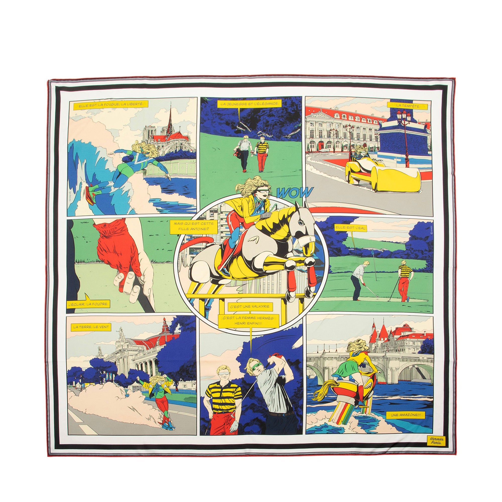 Hermes Silk Wow Double Face 90cm Scarf