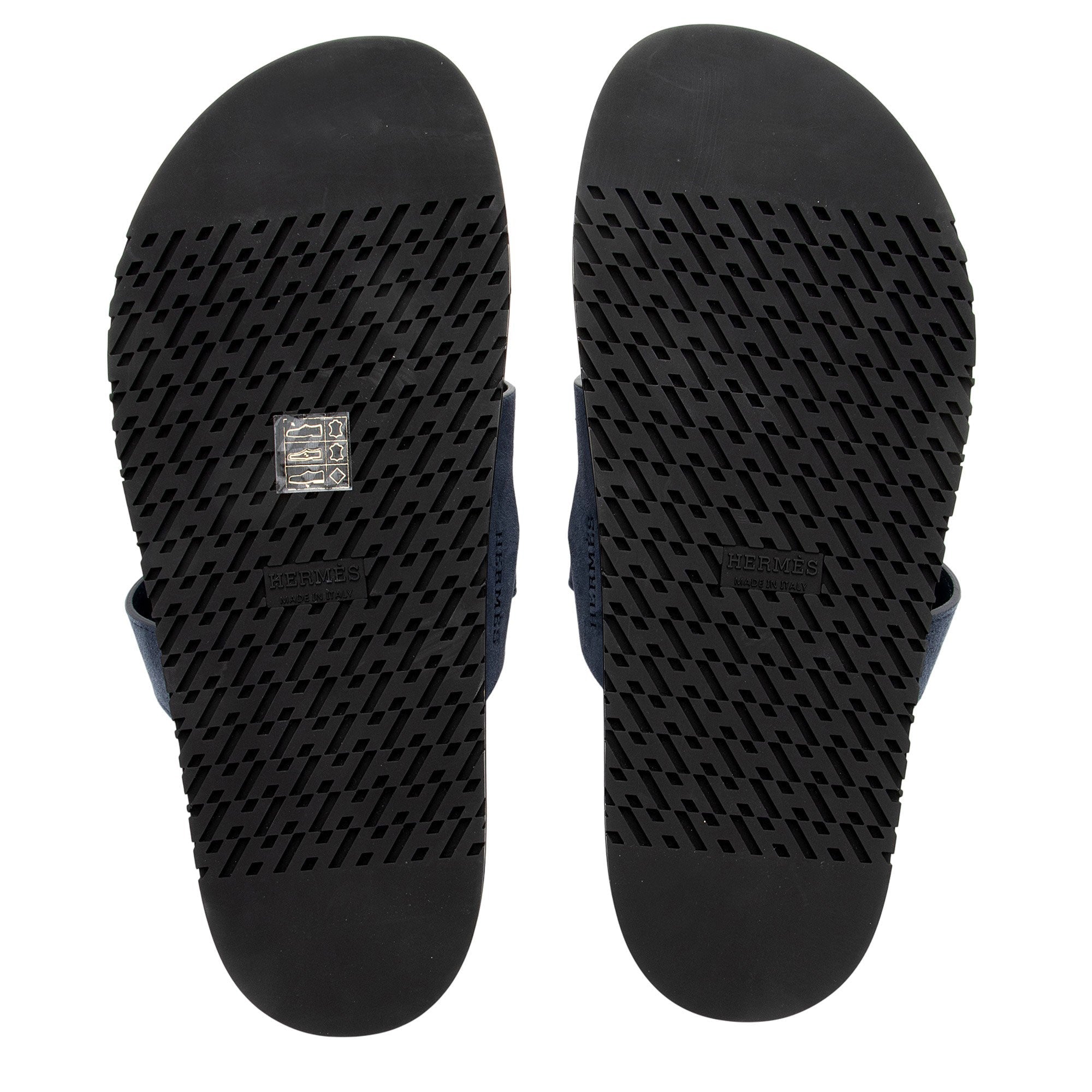 Hermes Suede Chypre Slide Sandals - Size 10 / 40