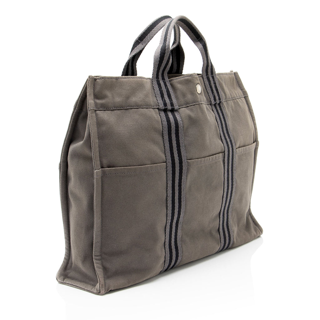 Hermes Toile Fourre Tout MM Tote