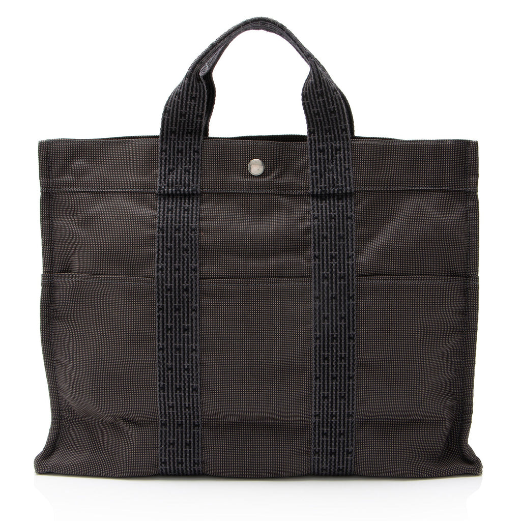 Hermes Vintage Canvas Herline MM Tote
