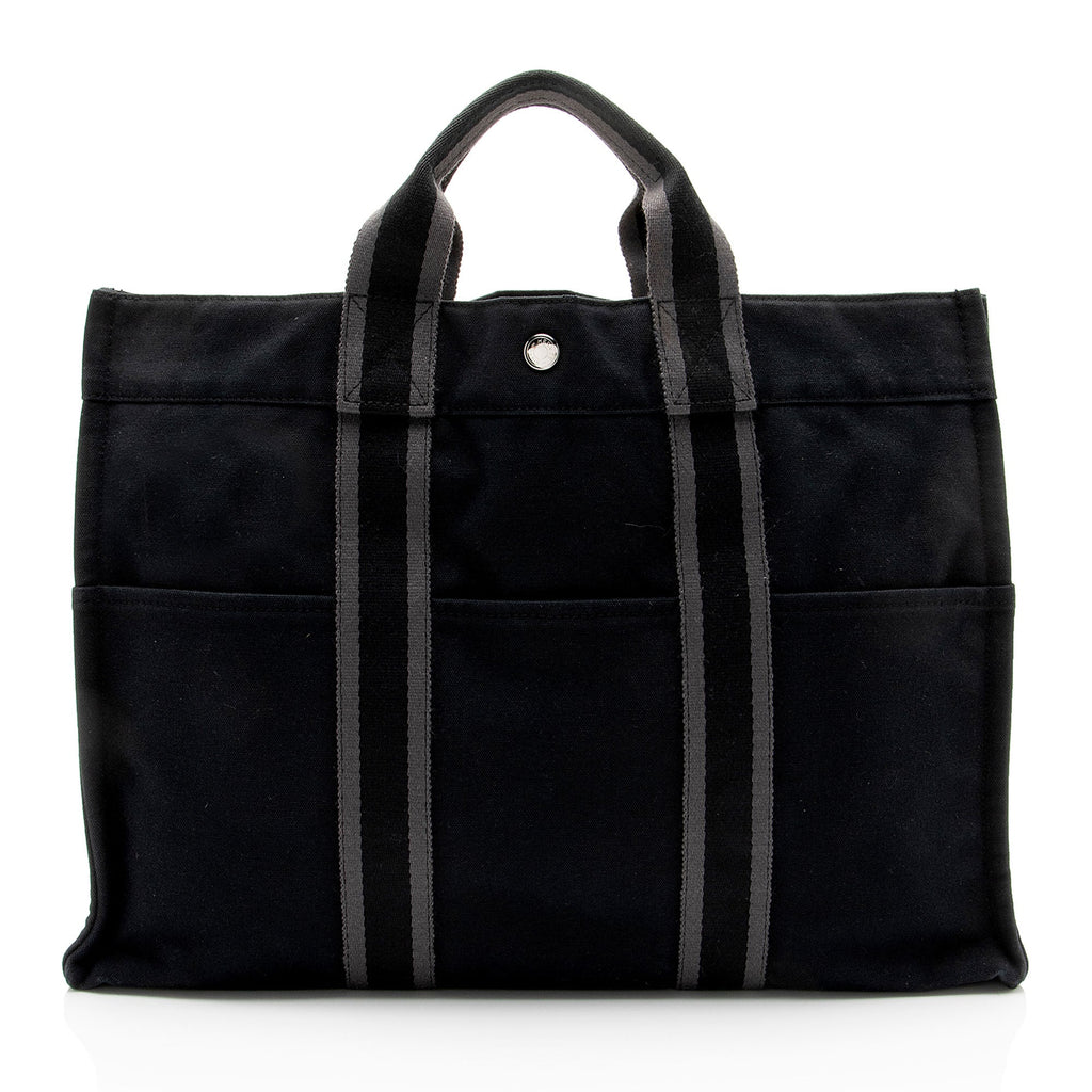 Hermes Vintage Canvas Herline MM Tote