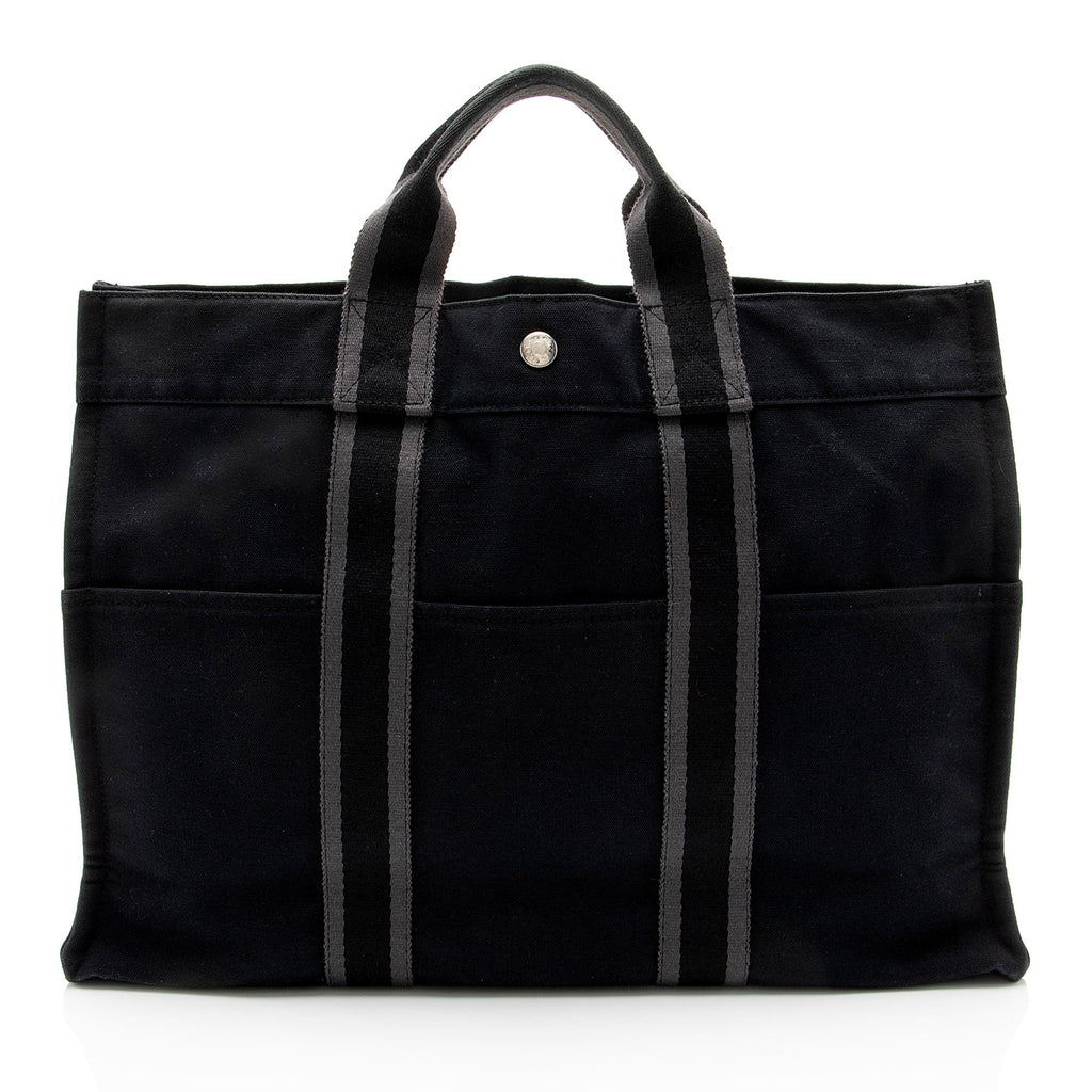 Hermes Vintage Canvas Herline MM Tote
