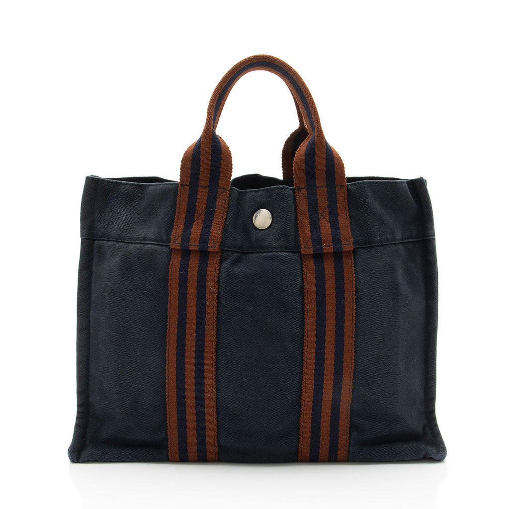 Hermes Vintage Canvas Herline PM Tote
