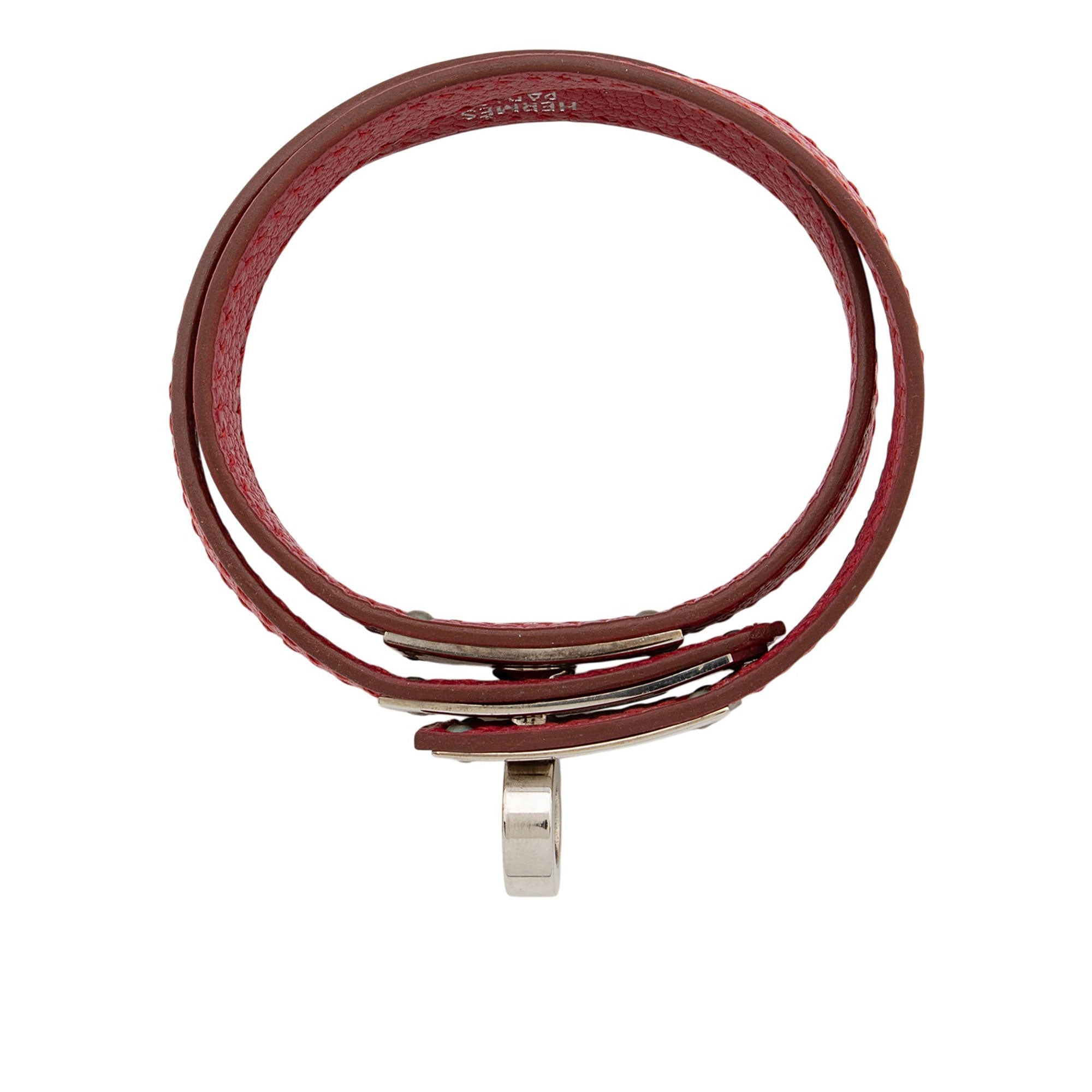 Hermes Vintage Epsom Kelly Double Tour Bracelet