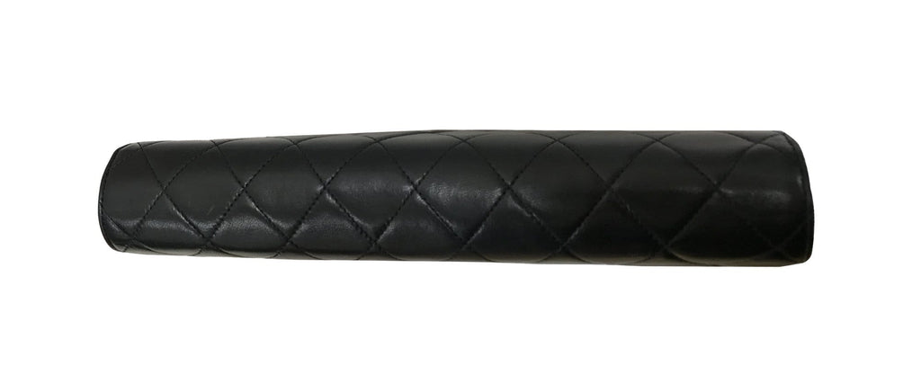 CHANEL Lamb Skin Matelasse 25 Chain Black Shoulder Bag
