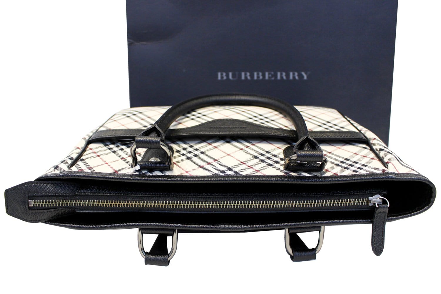 Burberry Shoulder Bag - BURBERRY Women Bag Check Plaid Jacquard