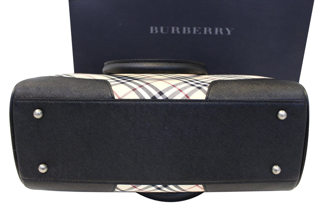 Burberry Shoulder Bag - BURBERRY Women Bag Check Plaid Jacquard