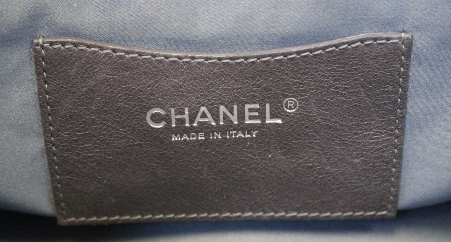 CHANEL Dark Brown Glazed Leather On the Road Tote Bag
