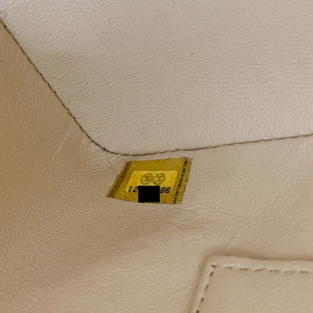 Chanel Quilted Caviar Madelion Tote Beige