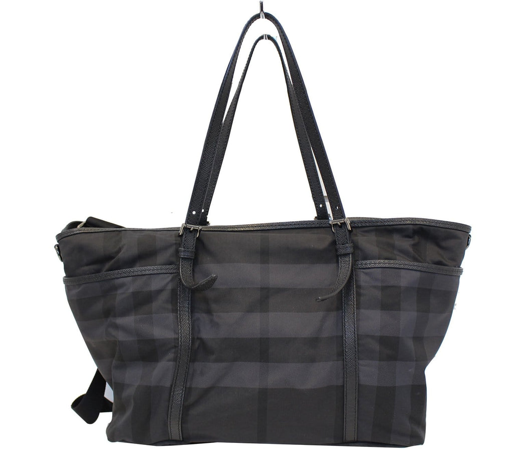 BURBERRY Graceford Tonal Check Diaper Shoulder Bag