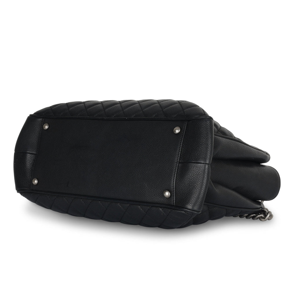 Chanel Quilted Shopper Tote - Black Caviar