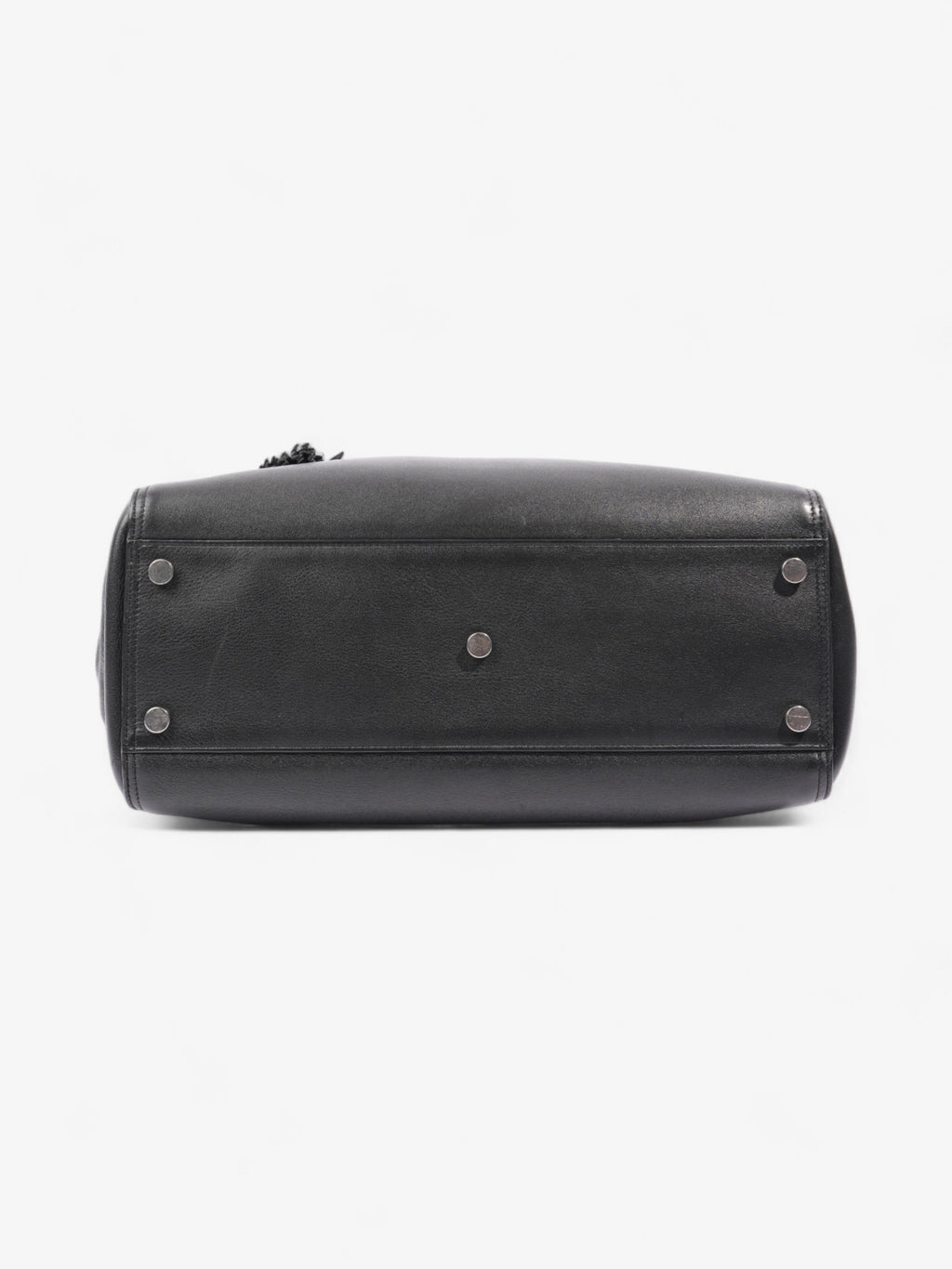 Saint Laurent Amber Tote Black Leather Medium
