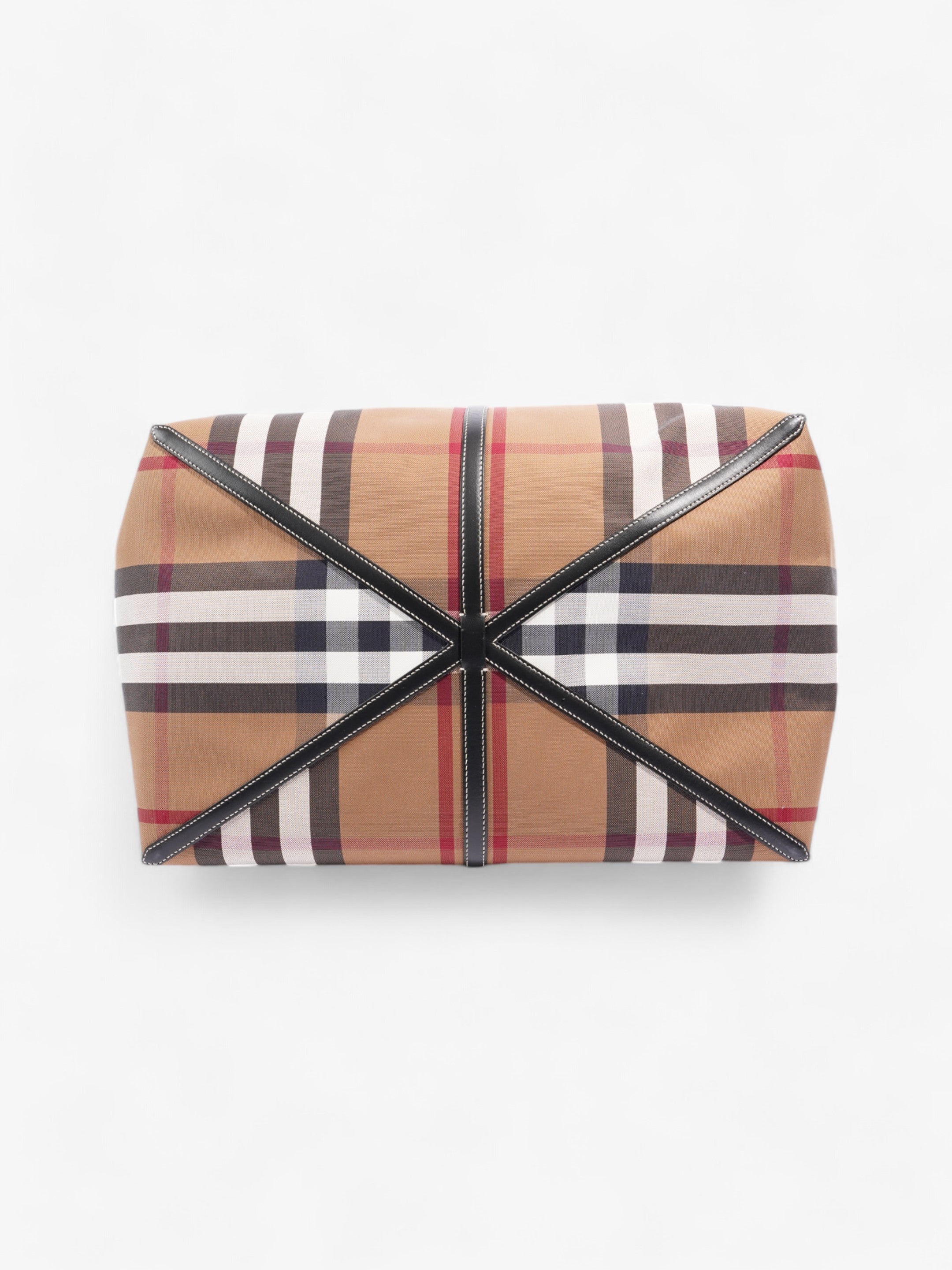 Burberry Beach Tote Vintage Check Fabric XL