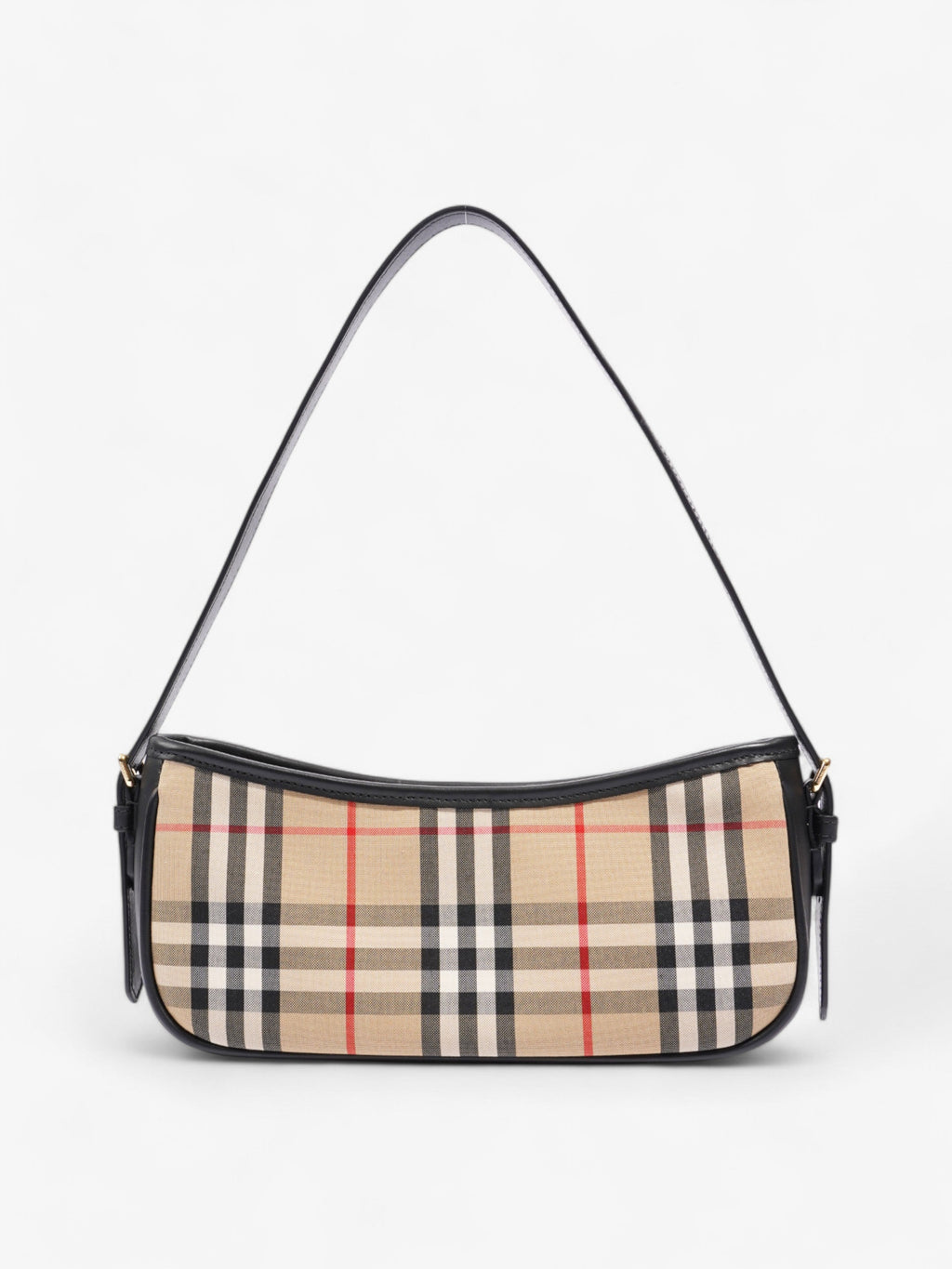 Burberry Shoulder Bag Check Coated Canvas