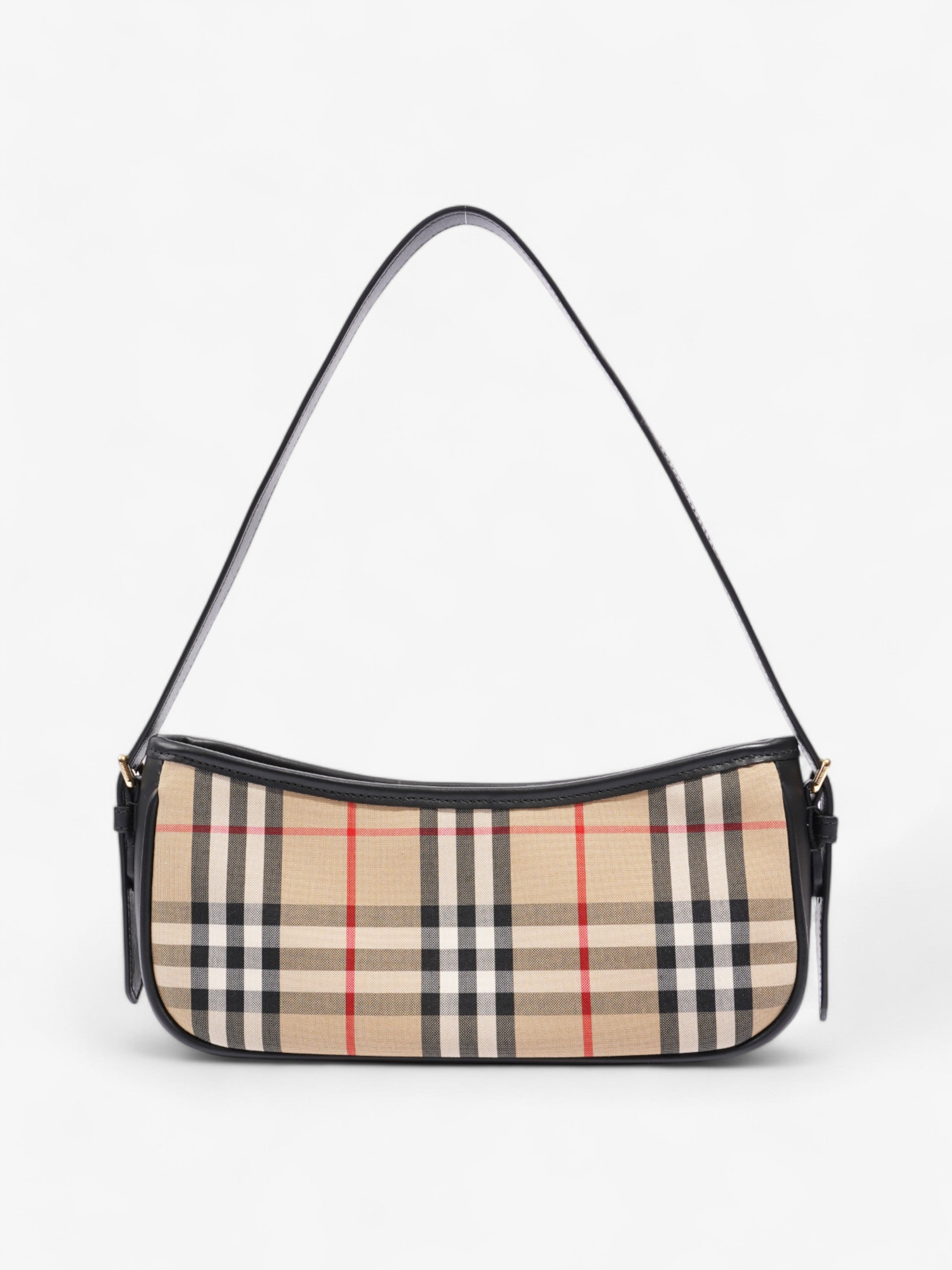 Burberry Shoulder Bag Check Coated Canvas