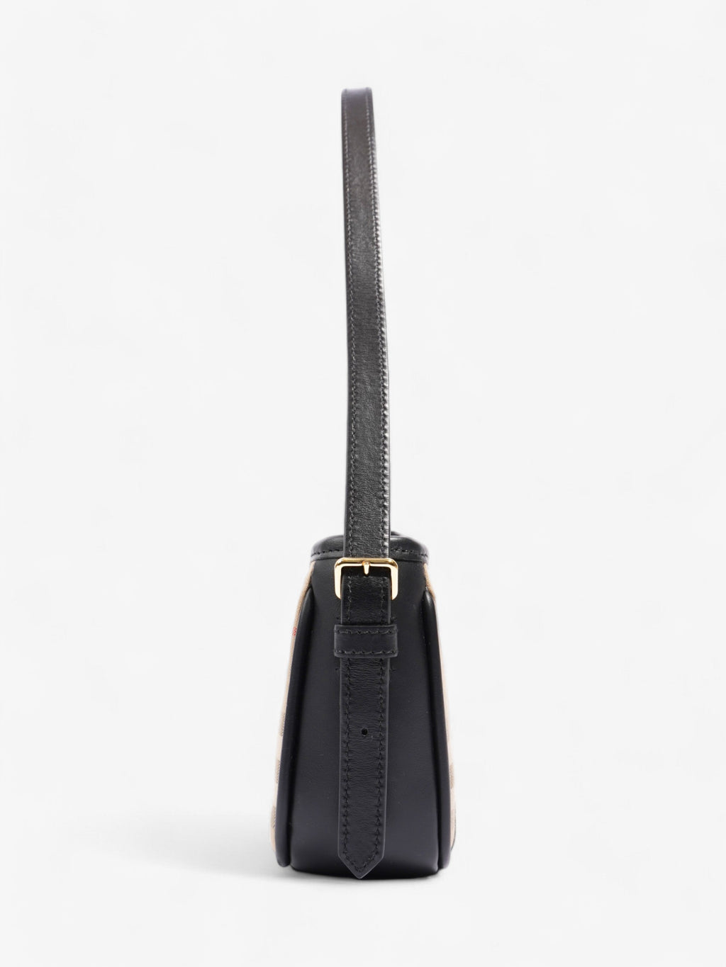 Burberry Shoulder Bag Check Coated Canvas