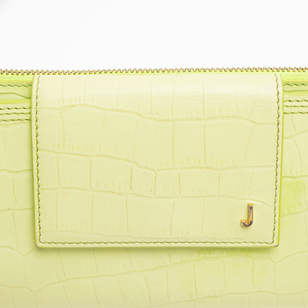 Jacquemus Croc Embossed Leather Le Pichoto Wallet on Strap