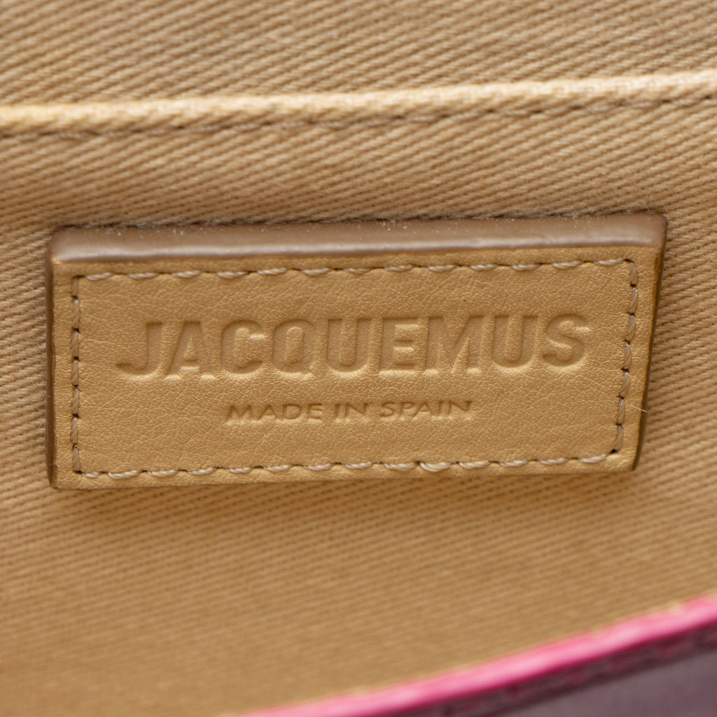 Jacquemus Croc Embossed Leather Le Riviera Shoulder Bag