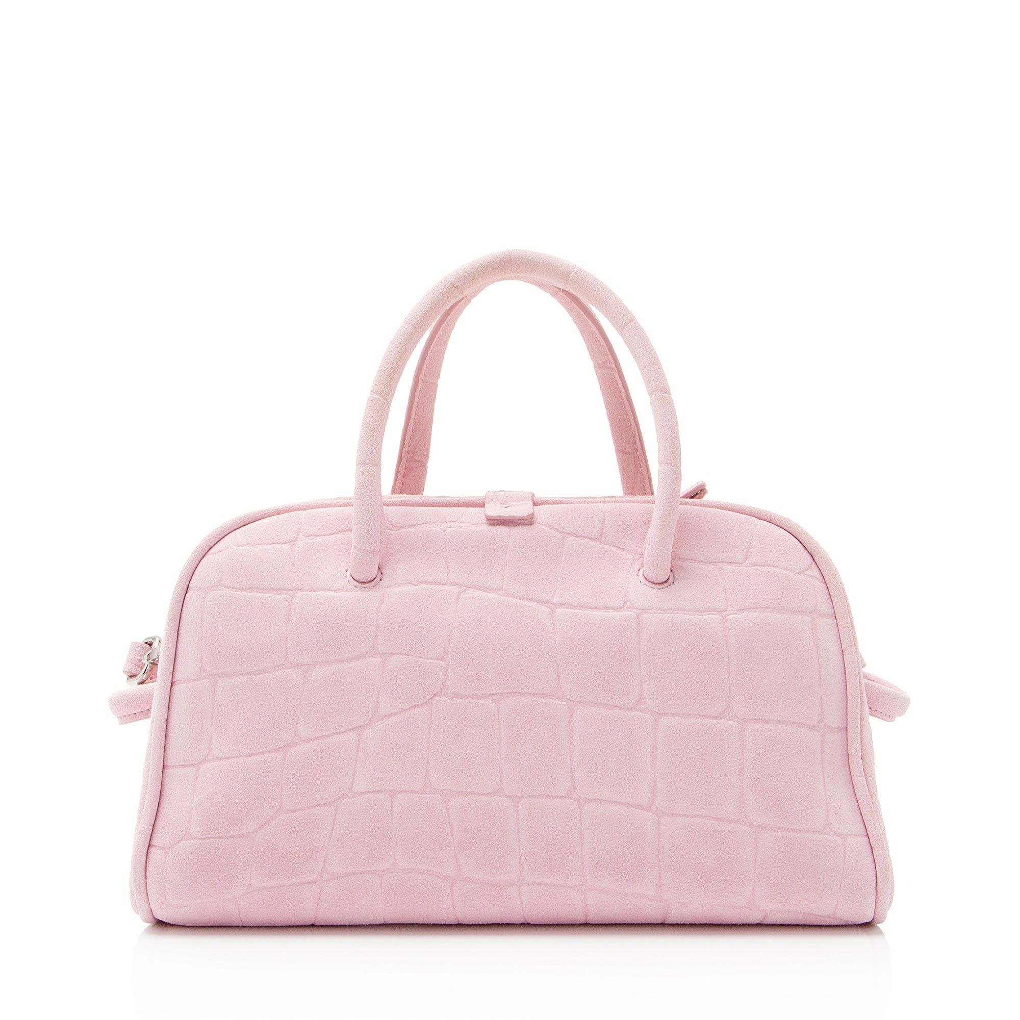 Jacquemus Croc Embossed Suede Le Turismo Small Bowling Bag