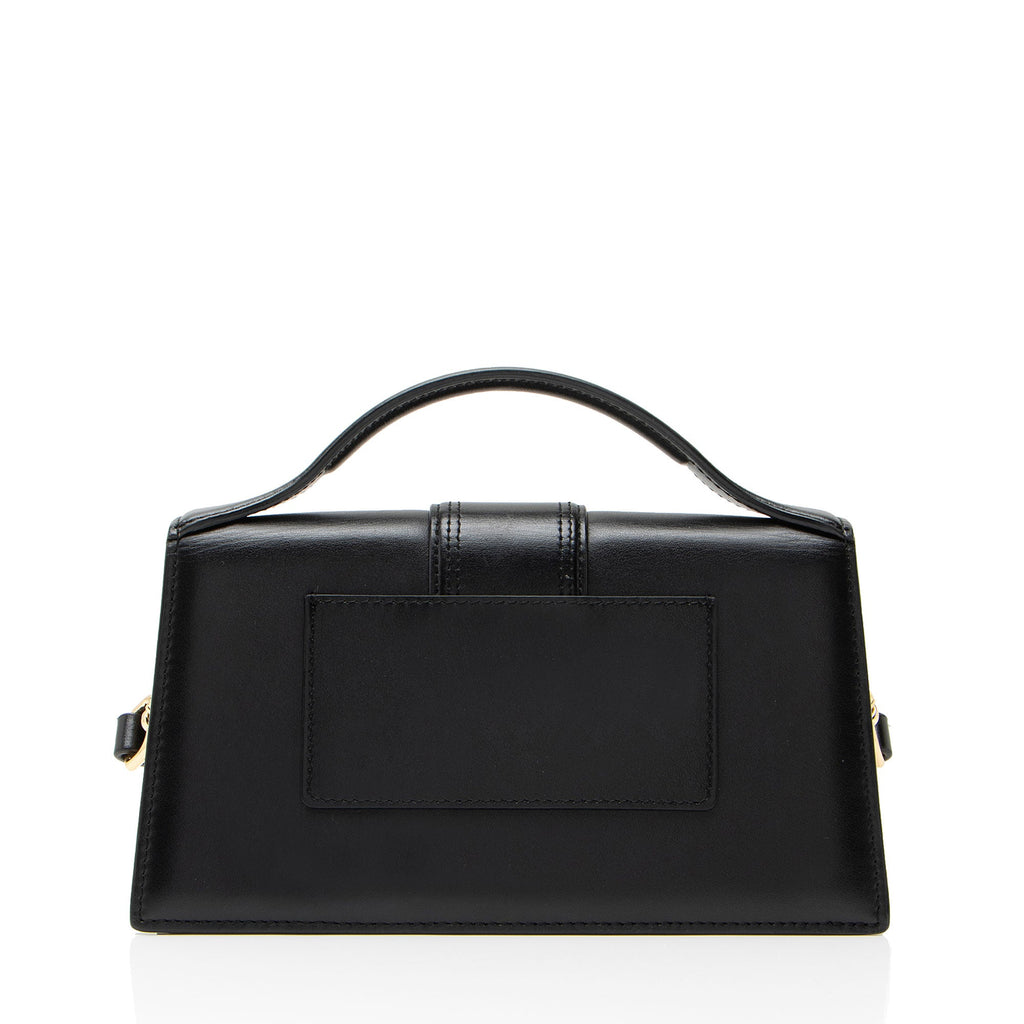 Jacquemus Leather Le Grand Bambino Top Handle Flap Bag
