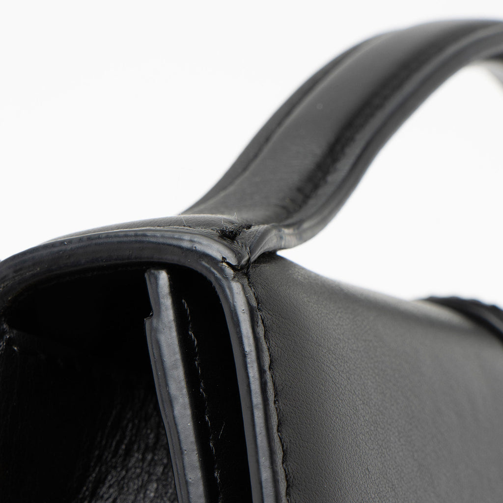 Jacquemus Leather Le Grand Bambino Top Handle Flap Bag