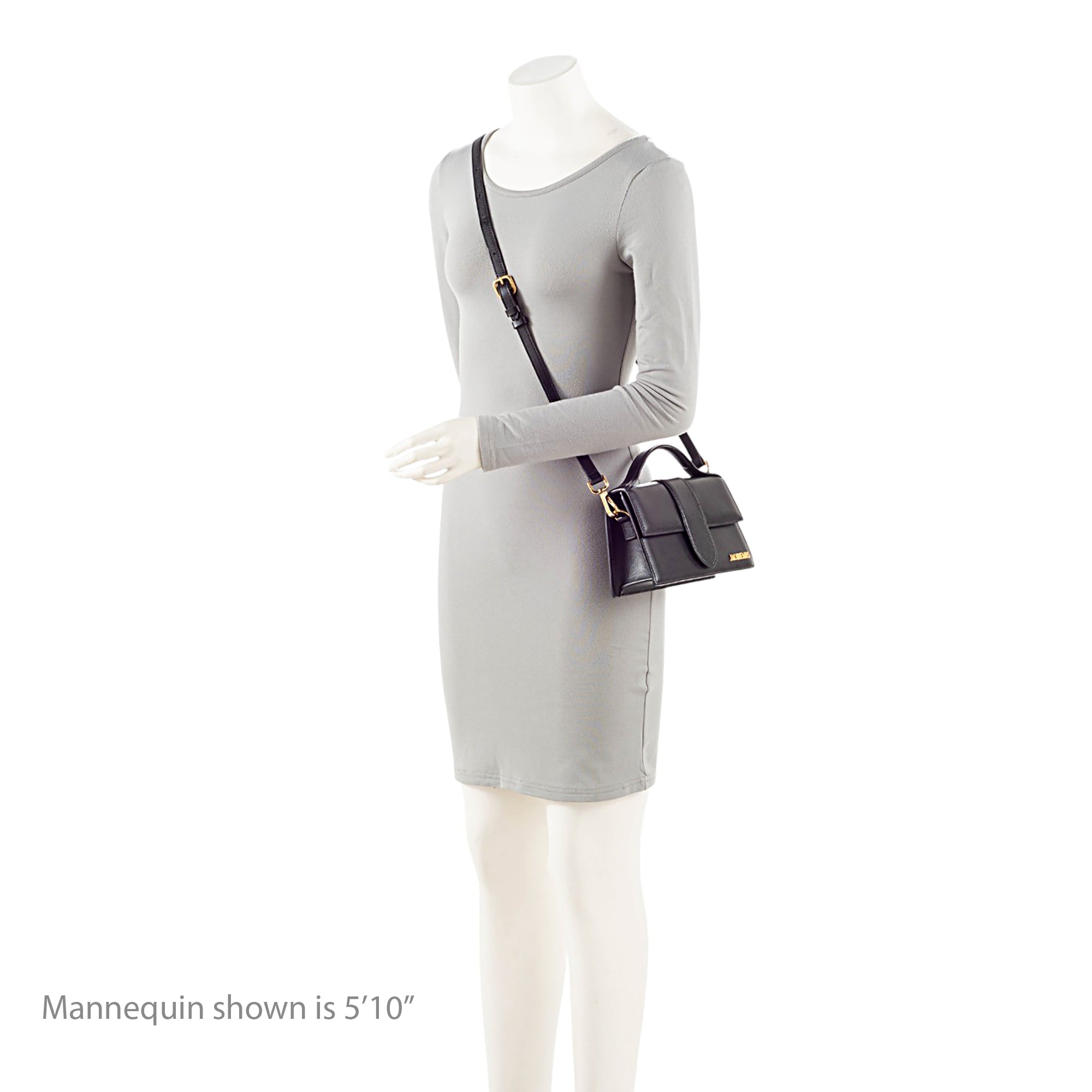 Jacquemus Leather Le Grand Bambino Top Handle Flap Bag