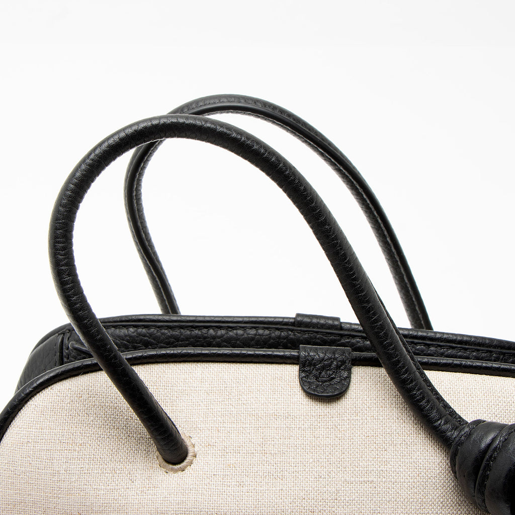 Jacquemus Linen Le Turismo Small Bowling Bag
