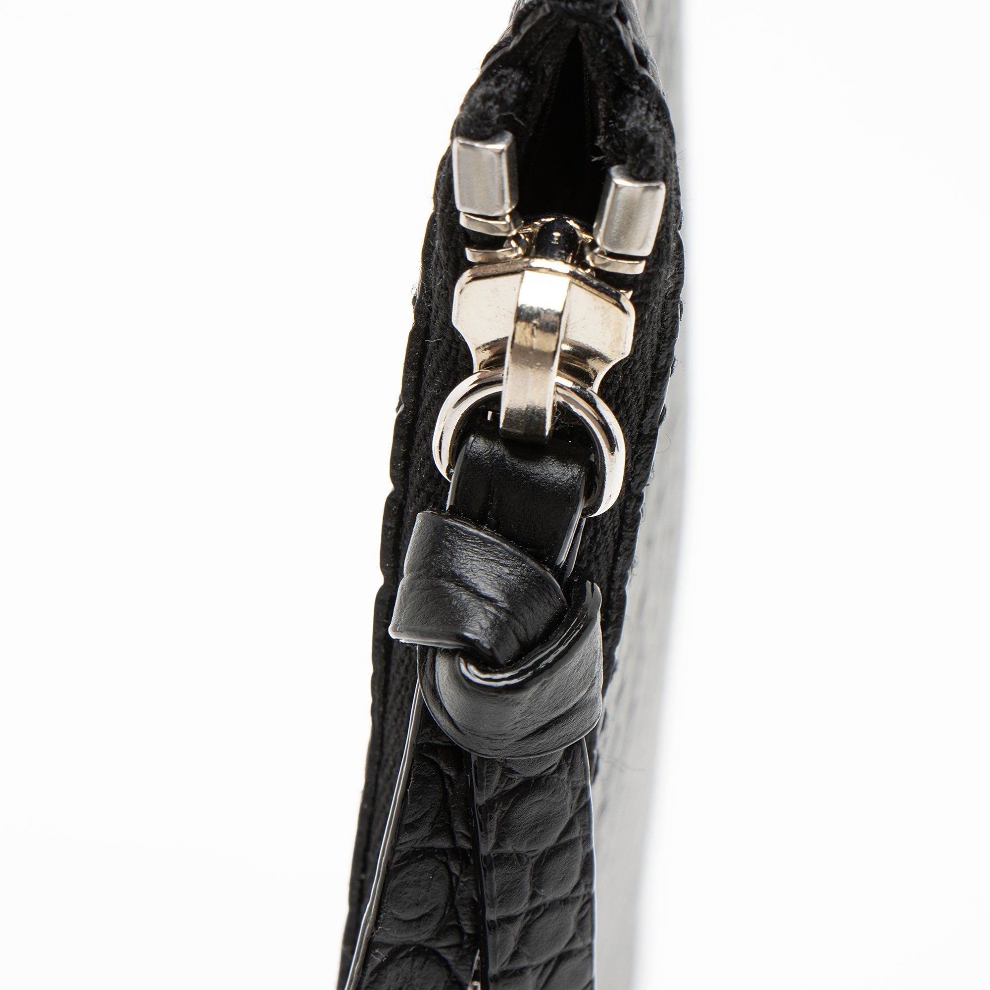 Jimmy Choo Croc Embossed Leather Pochette
