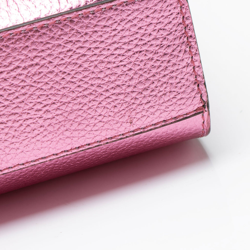 Jimmy Choo Metallic Leather Mini Tote