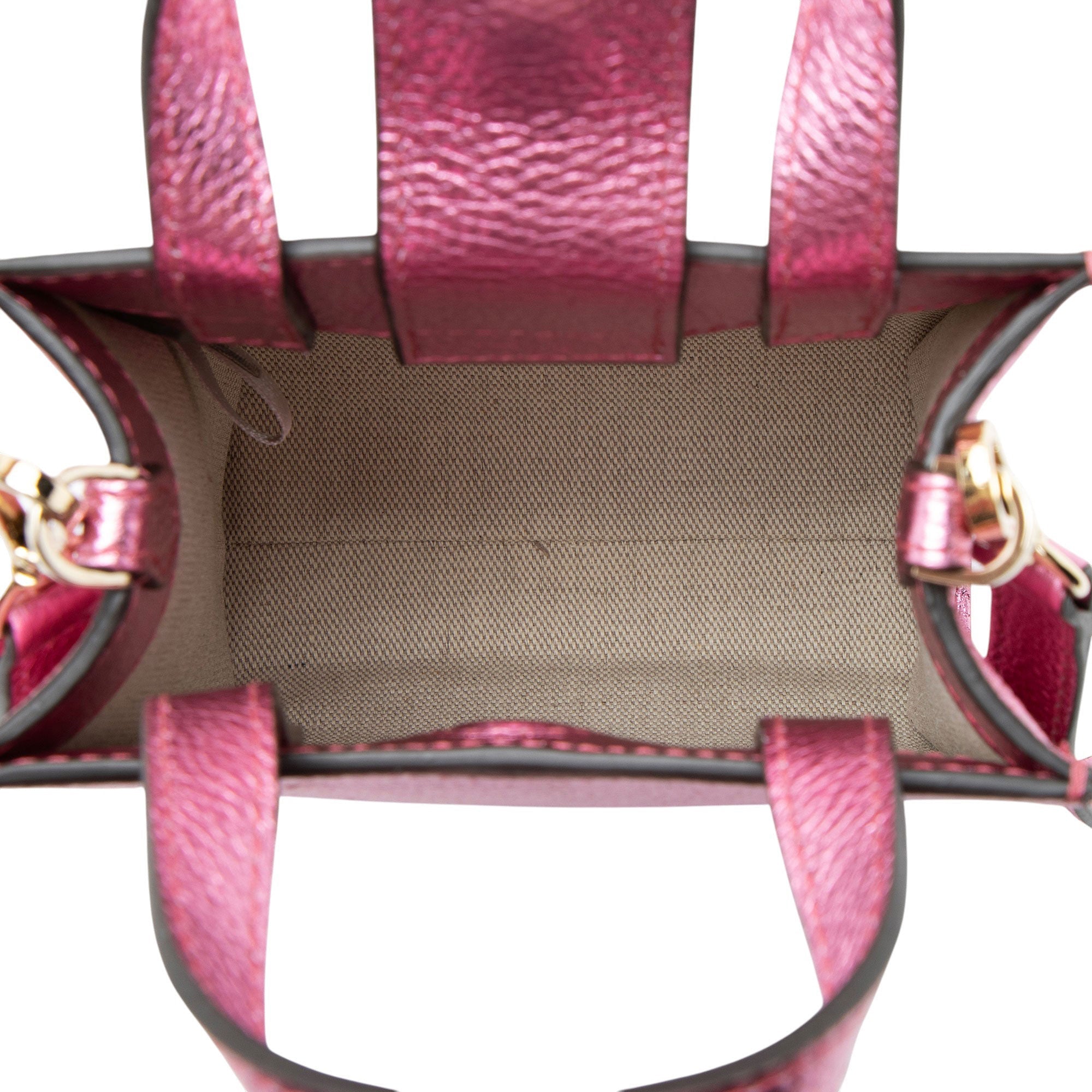 Jimmy Choo Metallic Leather Mini Tote