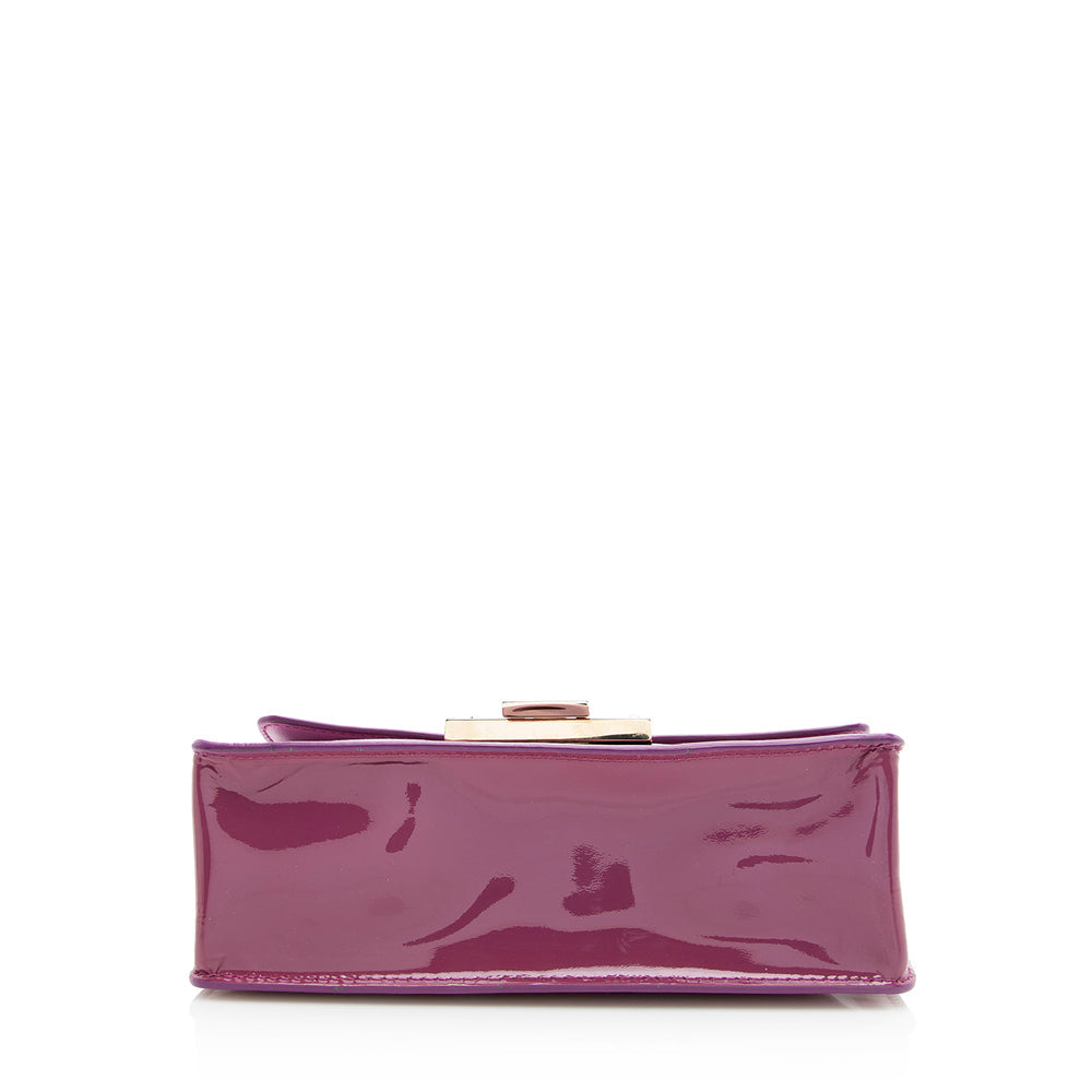 Jimmy Choo Patent Leather Rebel Satchel (SHF-20666)
