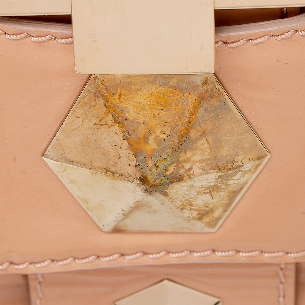 Jimmy Choo Studded Patent Leather Ramona Shoulder Bag (SHF-17806)