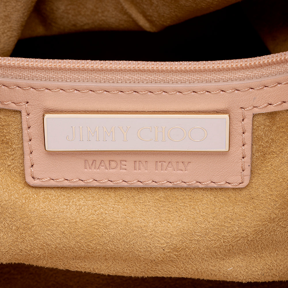 Jimmy Choo Studded Patent Leather Ramona Shoulder Bag (SHF-17806)