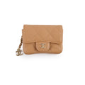Chanel 23P Classic Clutch With Chain Belt Waist Bag Dark Beige