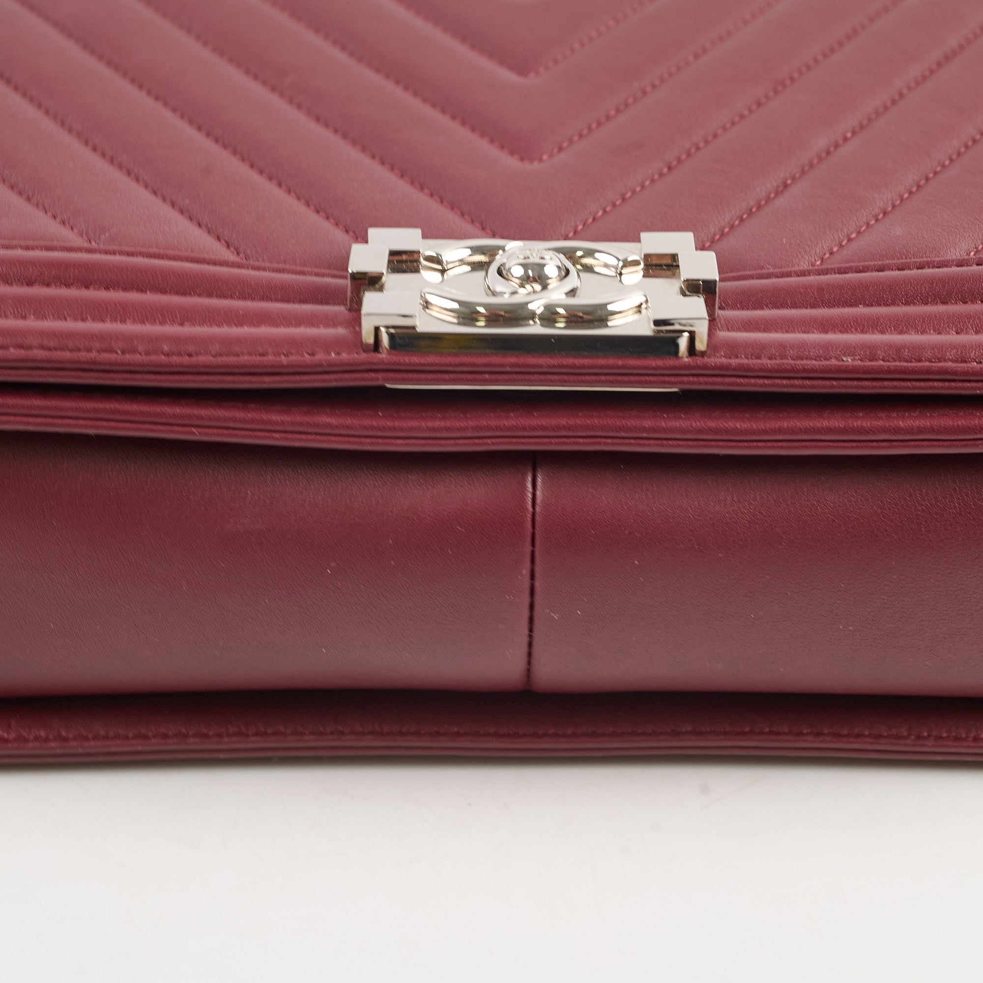 Chanel Seasonal Shoulder Bag White Microchip