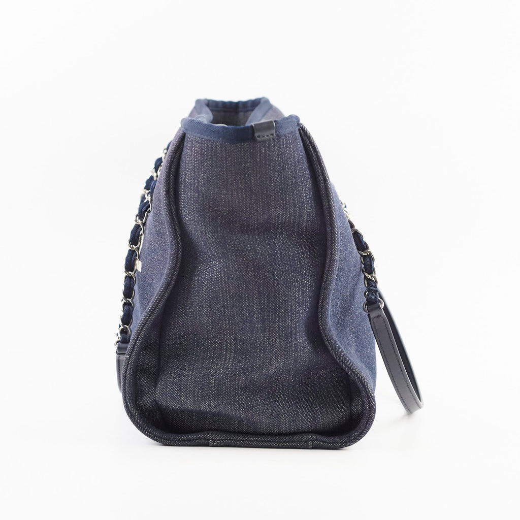 Chanel Small Deauville Tote Navy