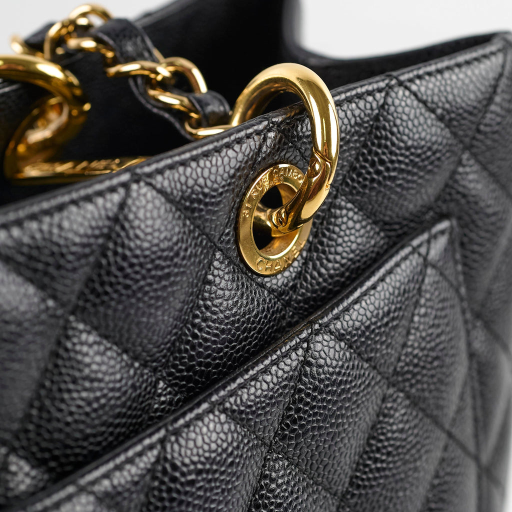 Chanel Caviar Grand Shopping Tote GST Black
