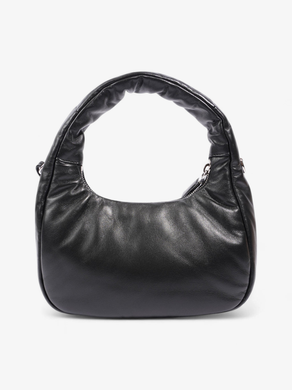 Prada Soft Padded Shoulder Bag Black Nappa Leather