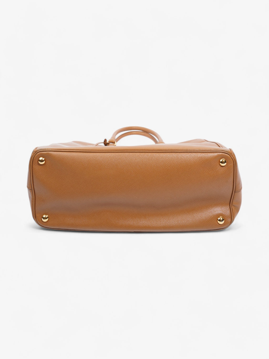 Prada Galleria Double Zip Tote Caramel Saffiano Leather Large