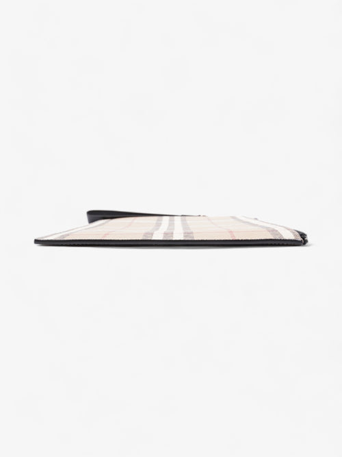 Burberry Check-Print Clutch Vintage Check Cotton