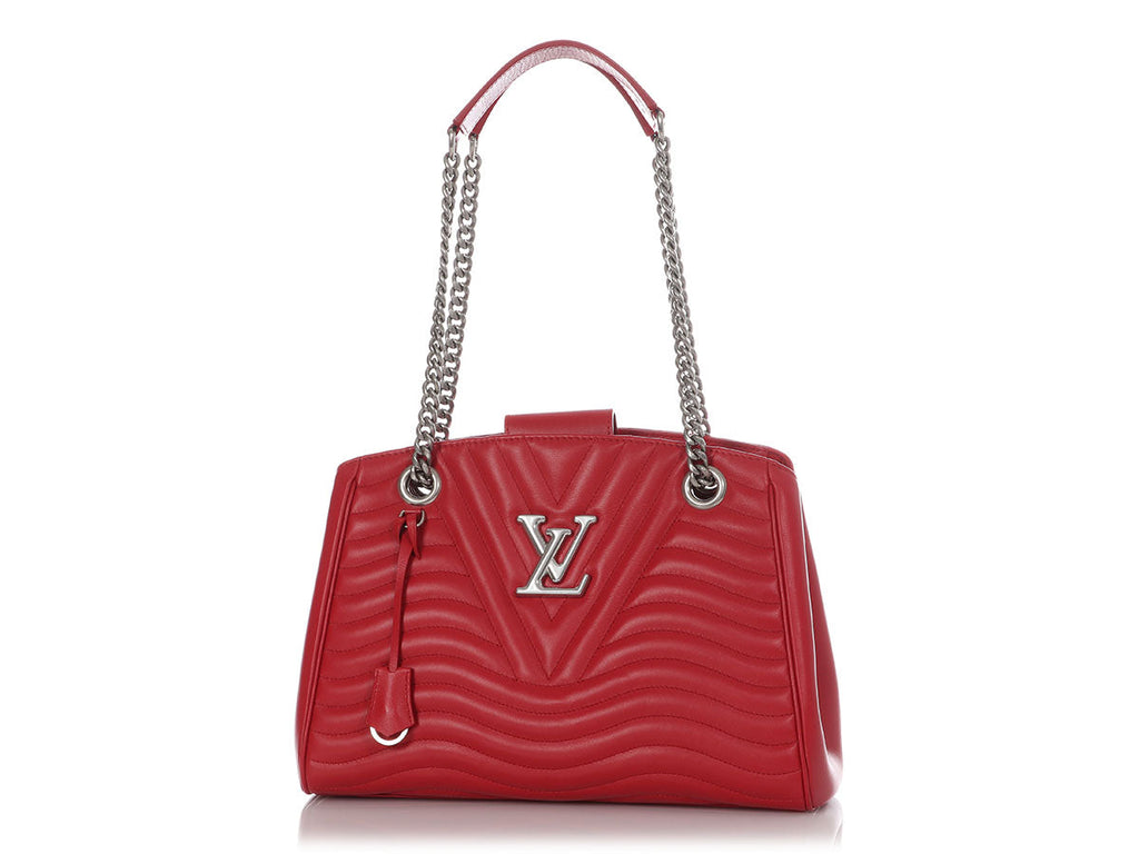 Louis Vuitton Red New Wave Chain Tote