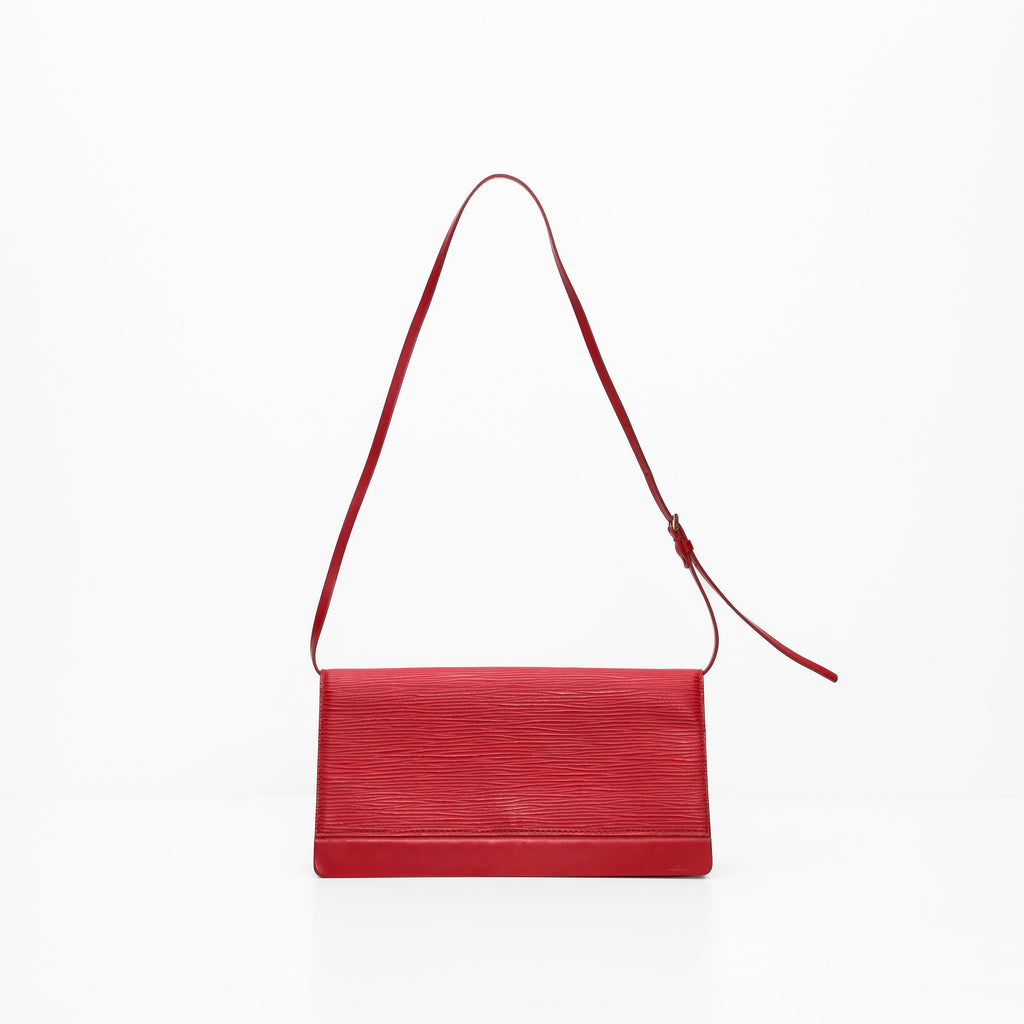 Louis Vuitton Epi Shoulder Bag in Red